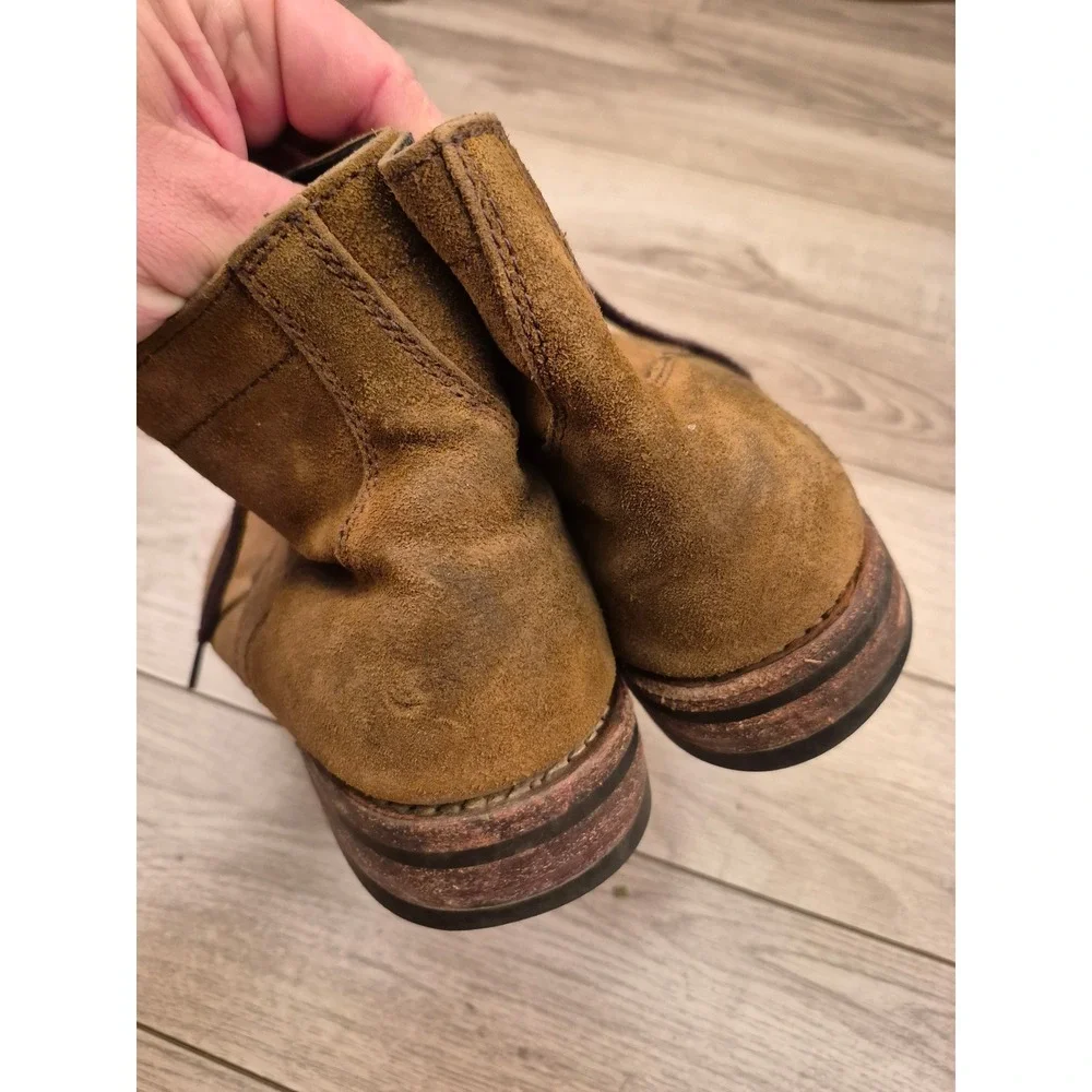 Thursday‎ Boot Co Mens Tan Brown Suede Lace Up President Boots Ankle Sz 8.5